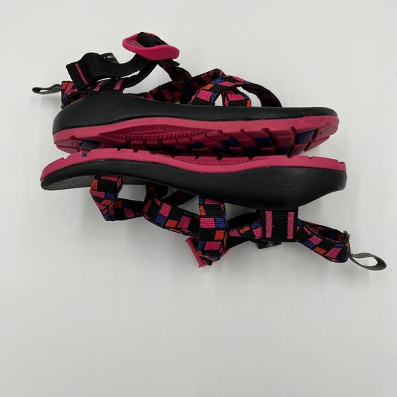 Chaco Little Girl's Z/1 Ecotread Sandals Cubit Magenta sz 1 - Picture 7 of 9